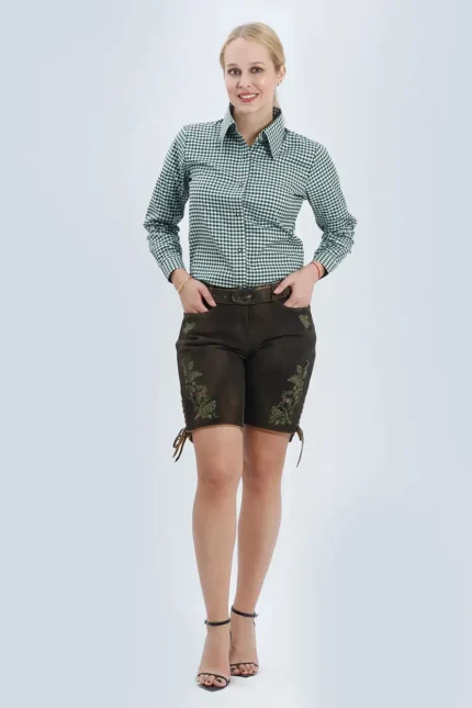 Bavarian Beauty Female Lederhosen with Majestic Deer Design.webp