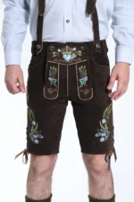Bavarian Herren Lederhosen Dark brown f.webp