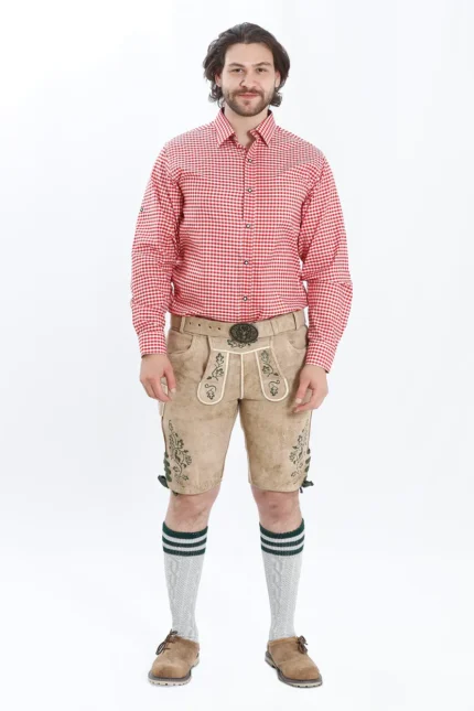 Handcrafted Oktoberfest Lederhosen in Pearly White.webp