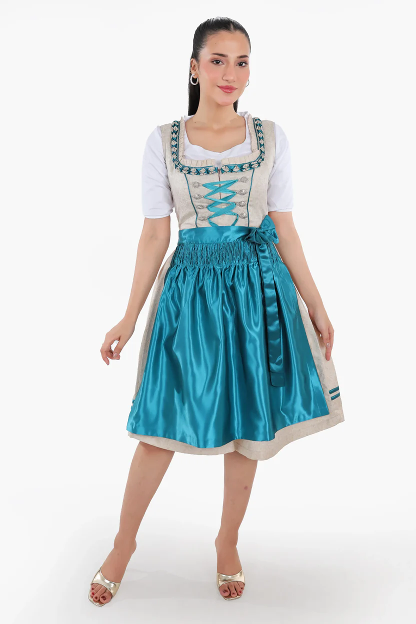 Ivory Teal Elegance Bavarian Dirndl Attire.webp Ivory Teal Elegance Bavarian Dirndl Attire.webp