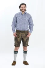 Premium Lederhosen Men Outfit Raw Brown.webp