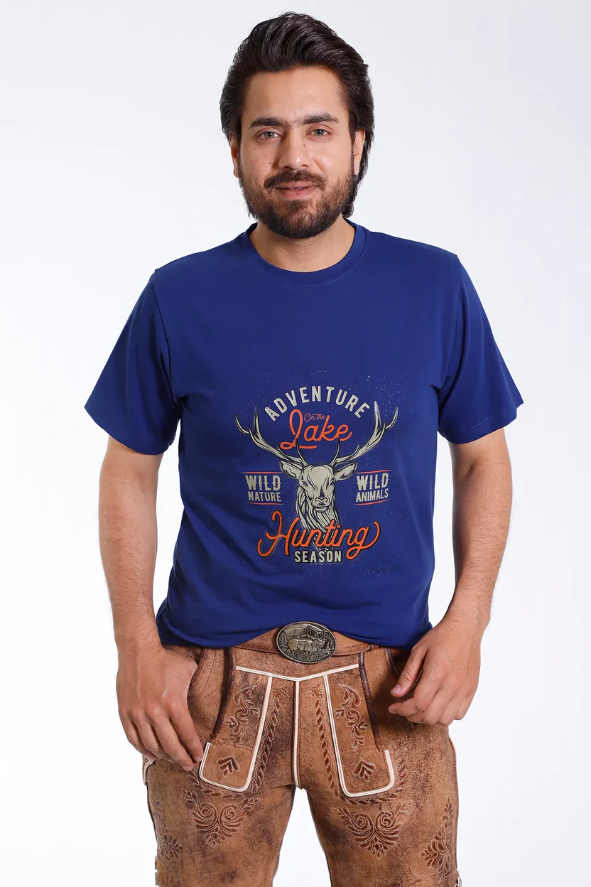 Royal Blue Alpine Mens T Shirt with Stag Graphic.webp Royal Blue Alpine Mens T Shirt with Stag Graphic.webp