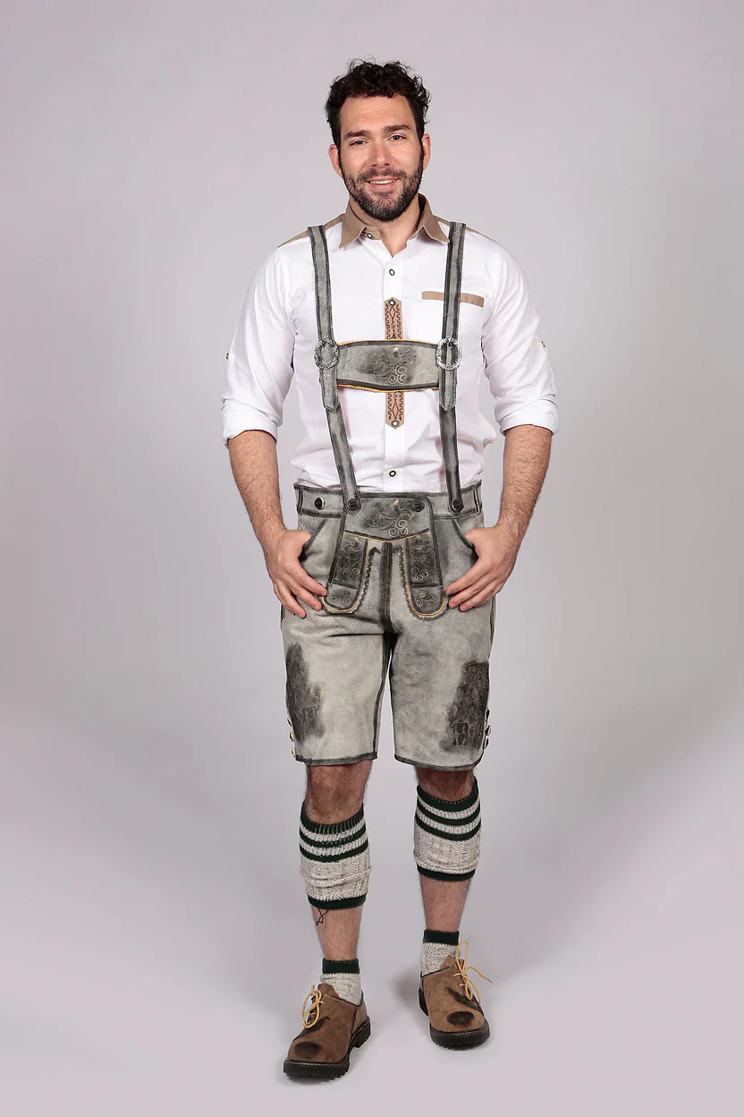 Trachten Short Mens Lederhosen Shaded Grey.webp Trachten Short Mens Lederhosen Shaded Grey.webp
