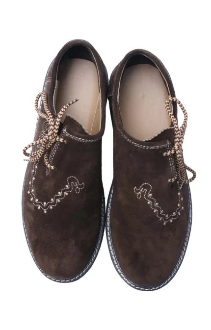 Traditional Lederhosen Shoes Dark Brown.webp